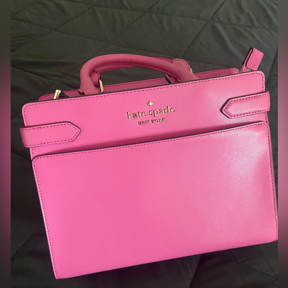 Kate Spade Pink Satchel Vibrant and Structured